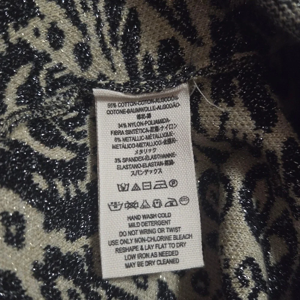 Free‎ People Printed Metallic Flare Leggings Pants XS